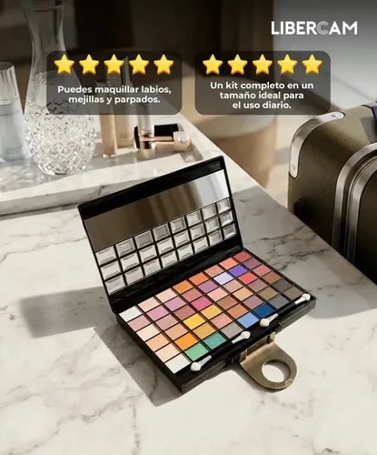 Set Maquillaje Completo 60 Colores Paleta De Sombras
