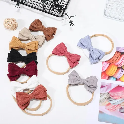 10 Unidades De Lazos Para Bebés Recién Nacidos, Diademas Par