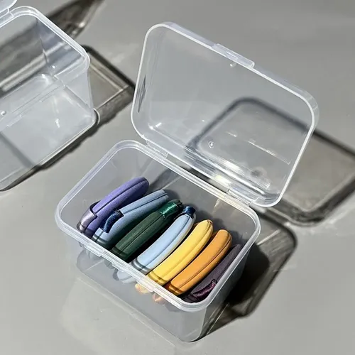 Caja De Almacenamiento Cuadrada Transparente Para Cosméticos
