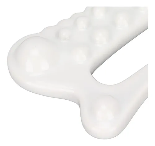 Herramienta De Masaje De Cerámica Gua Sha, Blanca
