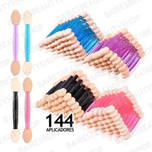 Aplicadores De Sombras Para Ojos Doble Punta Polvo Para Uñas