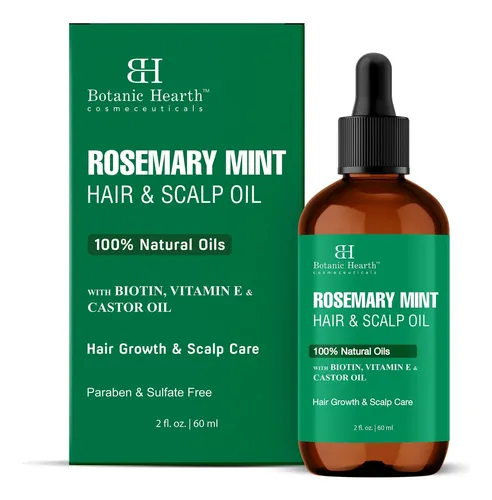 Aceite Capilar Botanic Hearth Romero Menta 60ml Crecimiento