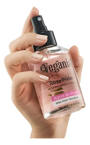 Agua De Rosas Veganis Refresca Hidrata Y Tonifica 120ml