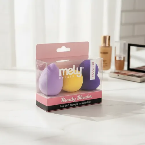 Esponjas De Maquillaje Mely Suaves Set X3 Esponjas