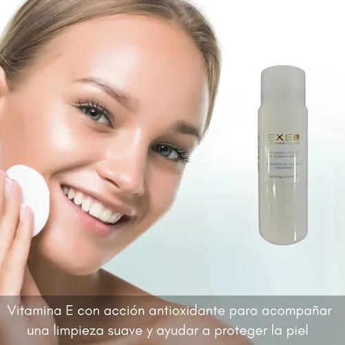 Emulsion Limpieza Facial Exel Vit E Parpados Labios 250ml