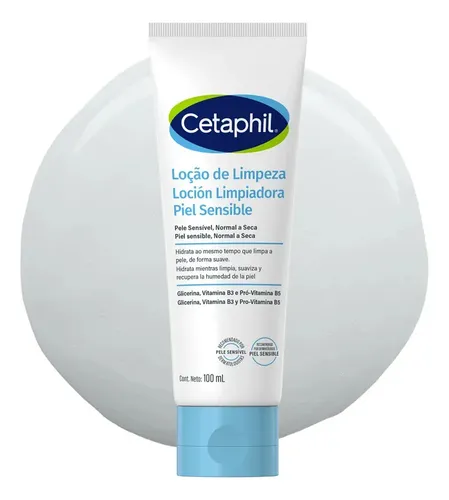 Locion Limpiadora Cetaphil Para Piel Sensible, Normal A Seca X 100 Ml