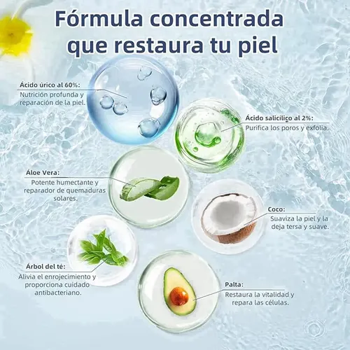 Crema Para Pies Con 60% De Urea Más 2% Ácido Salicílico Azul