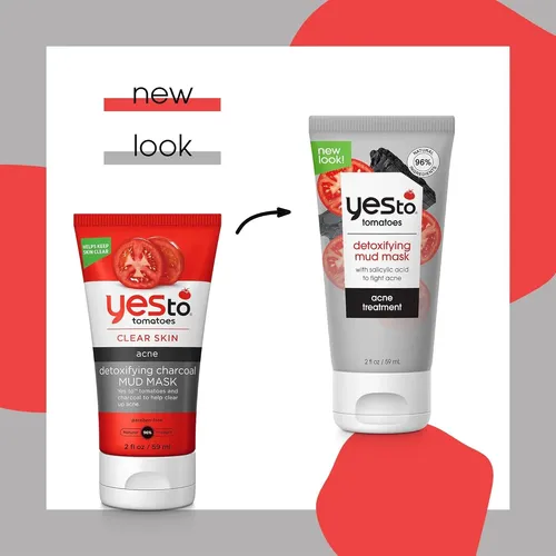 Yes To Tomatoes Mascarilla Carbón Para Acné 2 Fl Oz (pack
