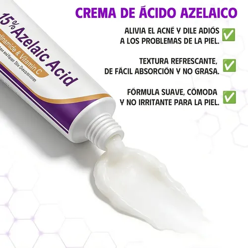 Crema Facial Con Ácido Azelaico Al 15%