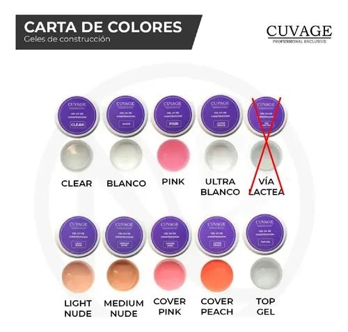 Kit Esculpidas En Gel Uñas Gelificadas Uv Led Cuvage