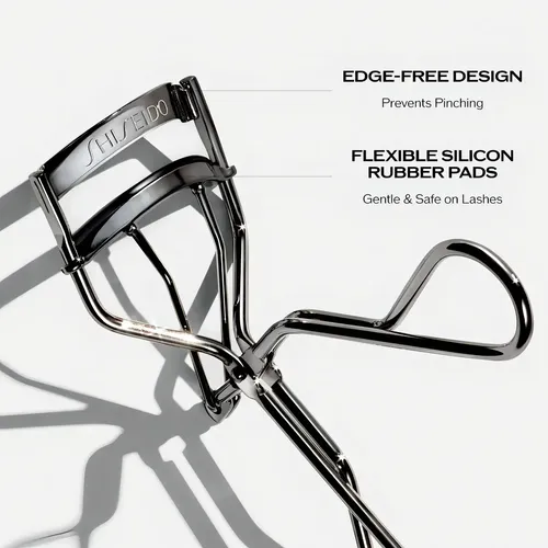 Encrespador de pestañas Shiseido eyelash curler plateado