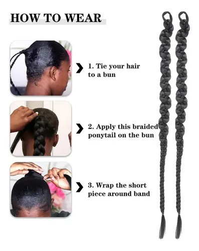 Extensiones De Cabello Largo Trenzado De 2 Piezas En Caja Ne