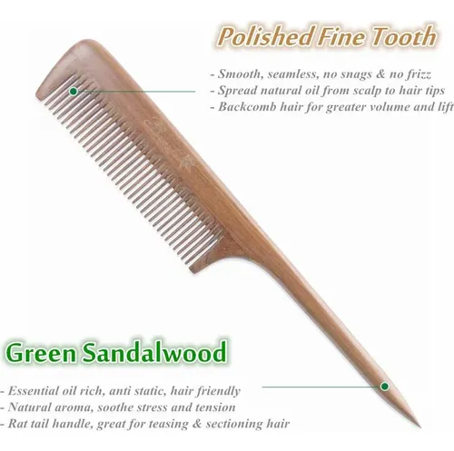 Cepillo Peinado De Madera De Sándalo Breezelike Wc11018