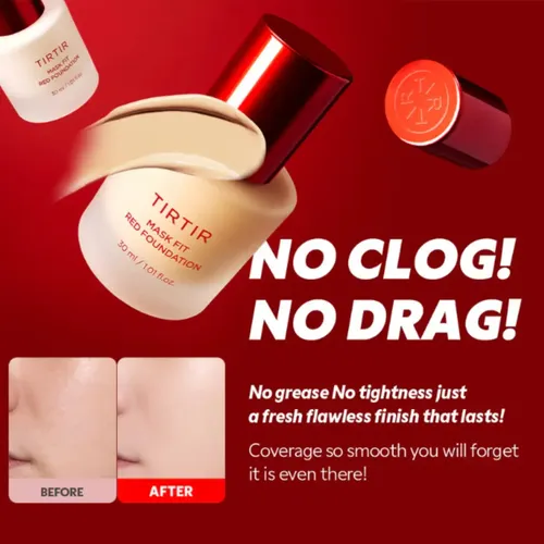 Tirtir Mask Fit Red Foundation Base Maquillaje 21n Ivory