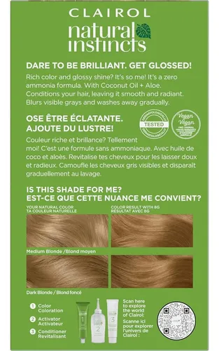Tinte Demi-permanente Natural Instincts Wella 8g Rubio