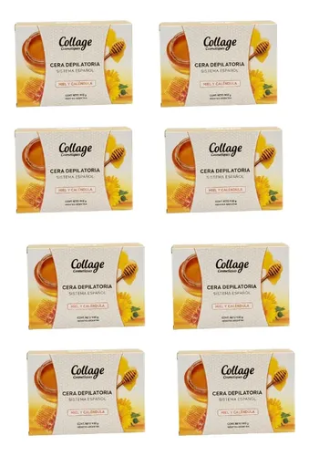 8 Ceras Depilatoria Profesional Miel Collage X 900 Gr