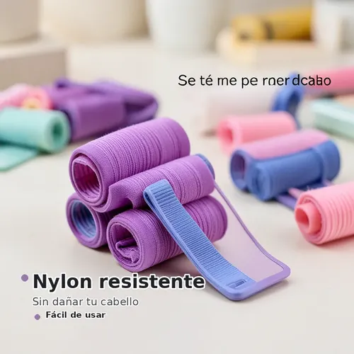 Set De Rulos Para Cabello Con Pinzas, Diy Ondulados