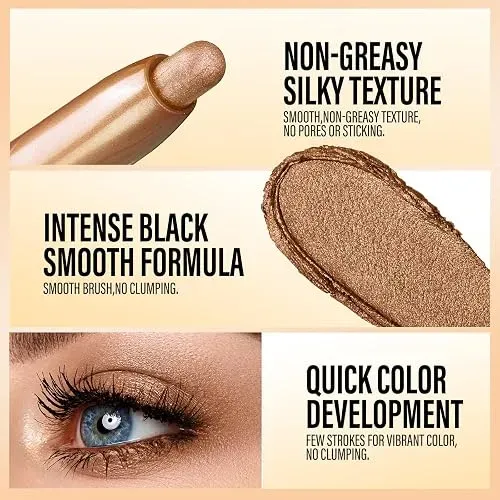 Langmanni Set Sombras Ojos Barra 8 Piezas Impermeable Larga
