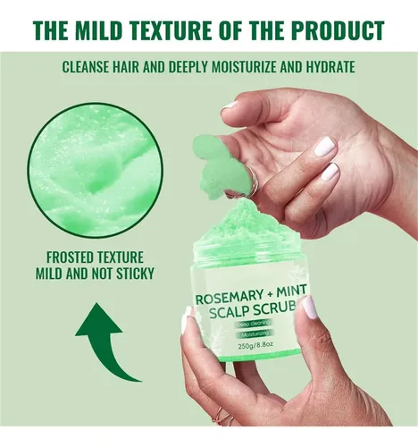 Exfoliante For Cabello Graso Con Masajeador De Cuero