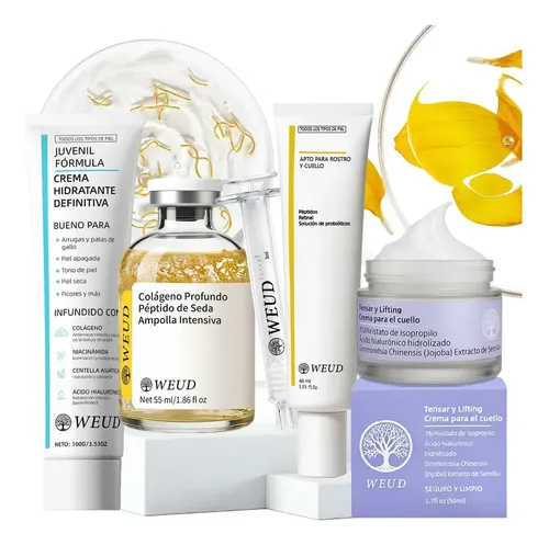 Kit Reafirmante Antiarrugas Con Colágeno Y Brillo Completo