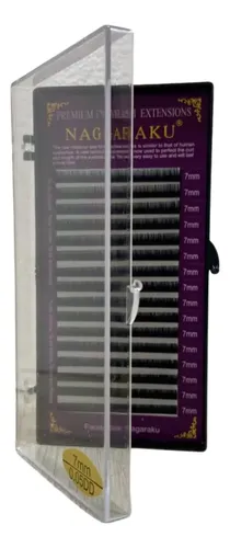 Kit Nagaraku Extensiones De Pestañas Clásicas 0.05 Curva Dd Largos 7 Al 10 Mm