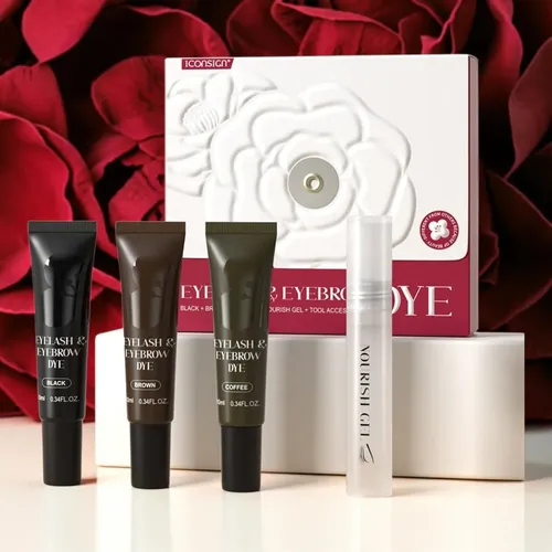 Kit Tintura Pestañas Y Cejas Iconsing Profesional 3 Colores