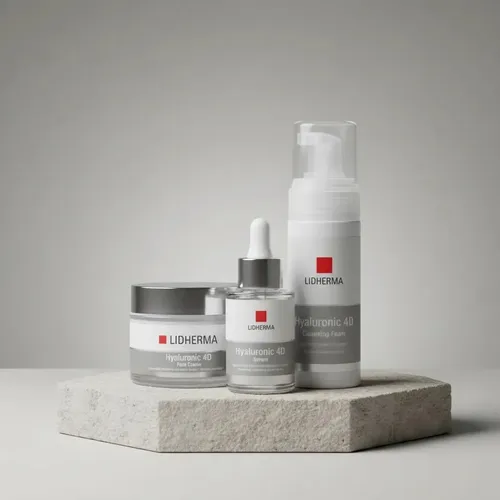 Lidherma Kit Hyaluronic 4d Limpieza Sérum Crema Facial