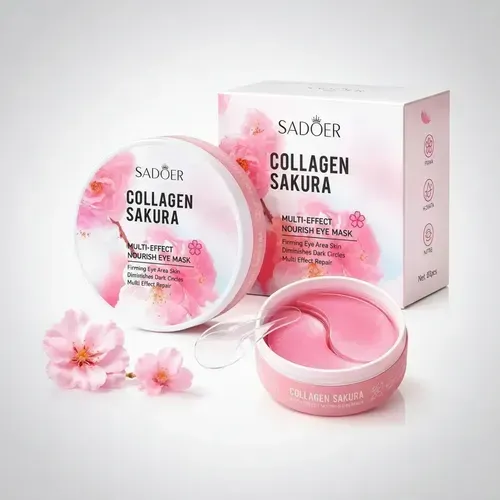 Sadoer Sakura Parches Ojos Colágeno Hidrogel 60 Unidades