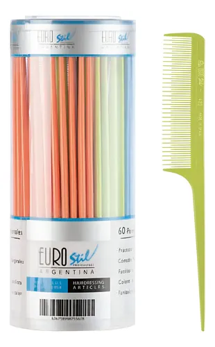 Eurostil 10 Peine De Cola Pua Plastico Colores