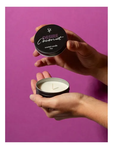 Vela Aceite Calido Para Masajes Fragancia Coco Aromatica