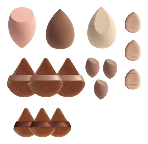 Esponjas De Maquillaje En Polvo 15 Pzs Beauty Blender Con Ca