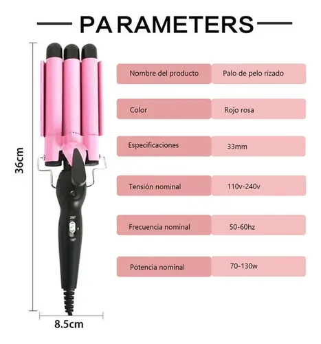Plancha De Pelo De 22 Mm, 3 Planchas. (xy)