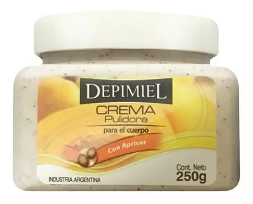 Crema Pulidora Para El Cuerpo 250g Depimiel Con Apricot