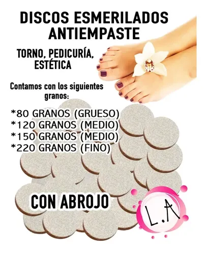 Discos Esmerilado C/abrojo Podología 220 Gr. X 50 Unidades
