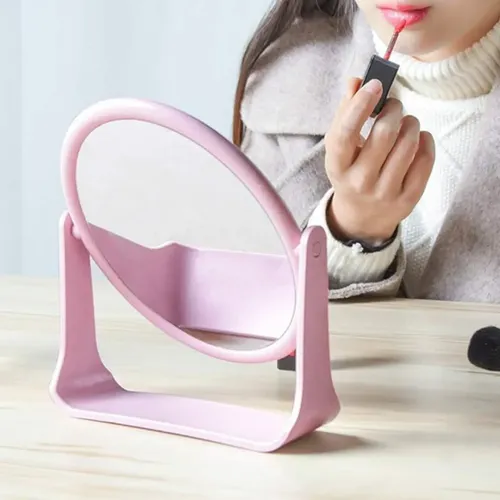 Espejo Maquillaje Plegable Aumento Apoyar Portatil Doble Faz