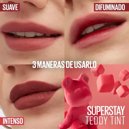Labial Líquido Maybelline Super Stay Teddy Lip Tint