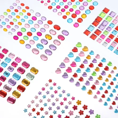 48 Hojas De Gemas Faciales Adhesivas Para Maquillaje