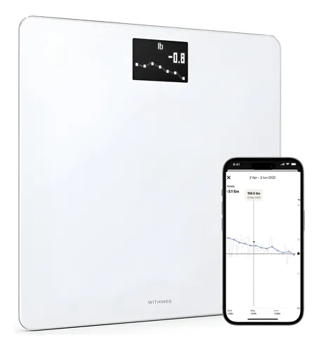 Smart Scale Withings Body Digital Wi-fi W/ App Sync – White