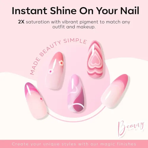 Modelones Set Gel Uñas 6 Colores Pink White