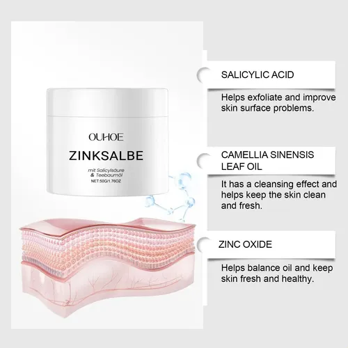 Pomada Facial Para Acné Ouhoe, Suave, Nutritiva Y Reparadora