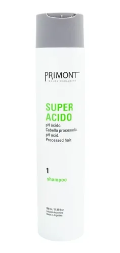 Primont Super Acido Shampoo Cabello Procesados Teñidos Chico