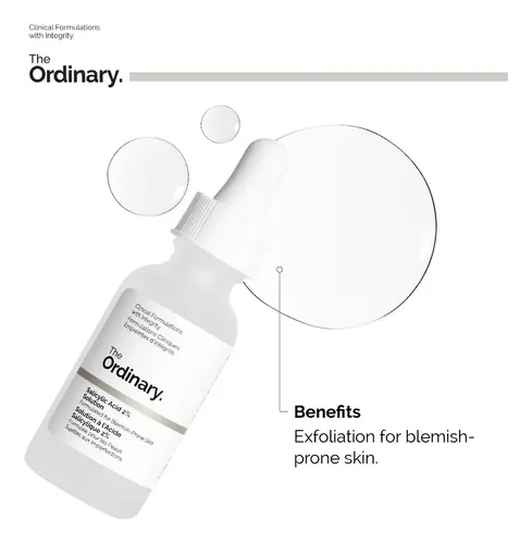 Sérum The Ordinary Salicylic Acid 2% Solution para Piel Acneica Exfoliante de 30 mL