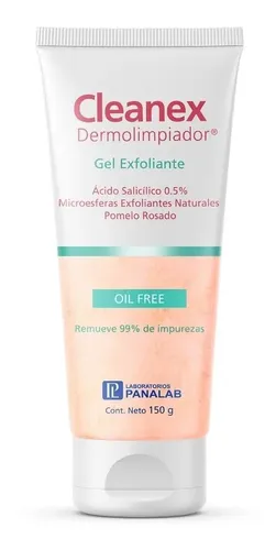 Cleanex Dermolimpiador Gel Exfoliante Oil Free Piel Acneica