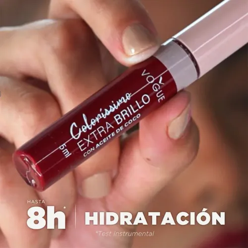 Labial Liquido Vogue Colorissimo Extra Brillo Sangria