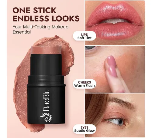 Baeblu Tubo Multiactivo Rubor Bronceador Iluminador Sangría