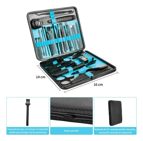 Kit De Manicura Y Pedicura Profesional, Herramientas De