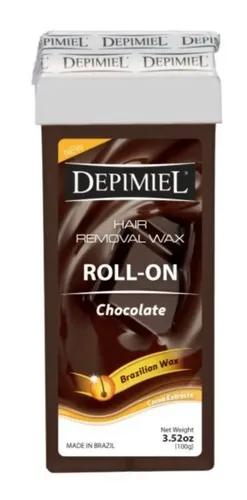 Cera Depilatória Depimiel Chocolate Roll-on Recambio 100g