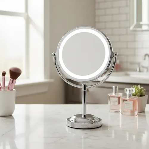Espejo De Pie Con Luz Para Maquillaje