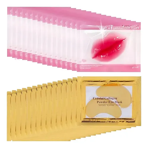 100 Mascarilla Parche Hidratante Labios Y Ojeras Colageno