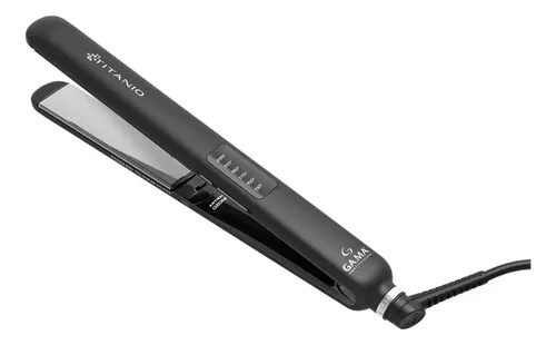 Planchita De Pelo Gama Led Modelo 4d Titanio Negro